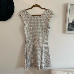 LOFT white and black dress